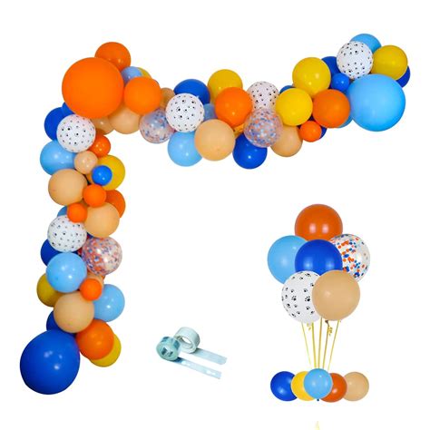 Buy 117pcs Orange Blue Balloon Arch Garland Kit 18 12 5 Orange Blue