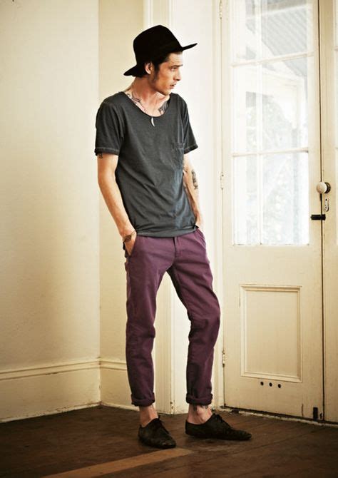 That S How You Rock Purple Pants Mens Fashion Grunge What To Wear Today Mens Outfits