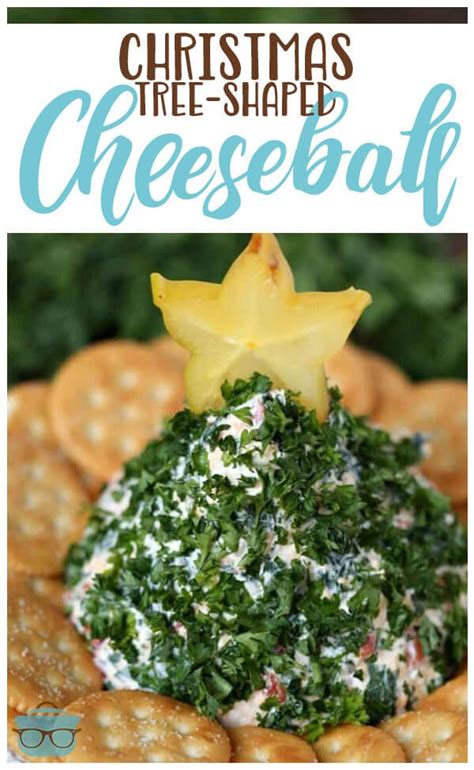 Attach a piece of olive to the bottom of the triangle. Christmas Tree-Shaped Cheese Ball | Recipe | Cheese ball ...
