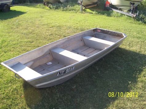 10 Ft Flat Bottom Aluminum Boat 25000 Good Shape As Is Small
