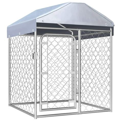 Vidaxl Outdoor Dog Kennel With Roof Dog Cage House Security Pet Multi