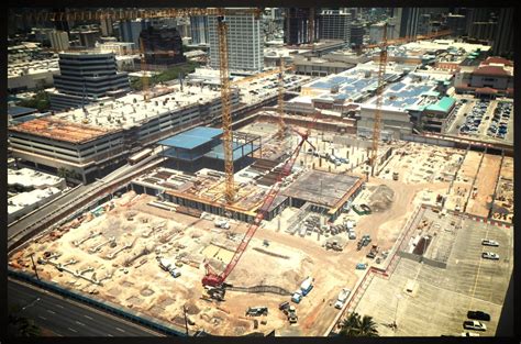 Work continues on the Ala Moana Ewa Wing Expansion project in Honolulu