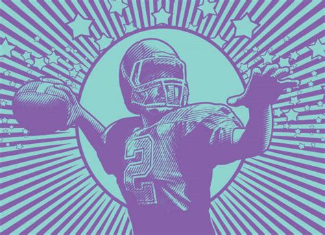 180 White Man Throwing Football Illustrations Royalty Free Vector
