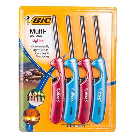 Bic Multi Purpose Classic Edition Candle Lighters Long Durable Metal
