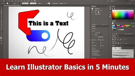 Illustrator Beginner Tutorial Learn The Basics In 5 Minutes Youtube