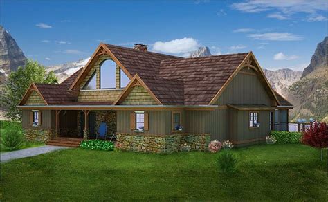 Log houses originally came from the swedes. Mountain House with Open Floor Plan by | Cottage house ...