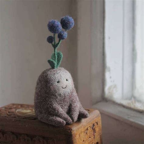 Adorable Wool Felted Creatures Look Like They Belong In A Magical