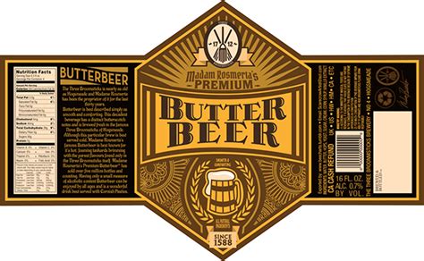 Maybe you would like to learn more about one of these? Butterbeer Label on Behance