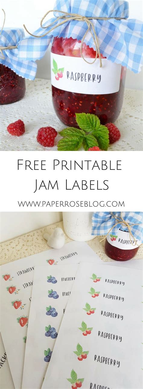 Beautiful Free Printable Jam Labels For Your Homemade Delights