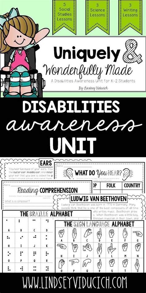 Disabilities Awareness Unit Disability Awareness Disability