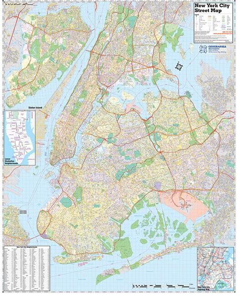 New York Map City Melina Sierra
