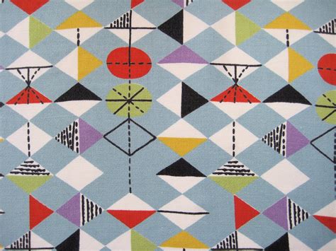 Mid Century Modern Fabric Motifs Textiles Modern Textiles Textile