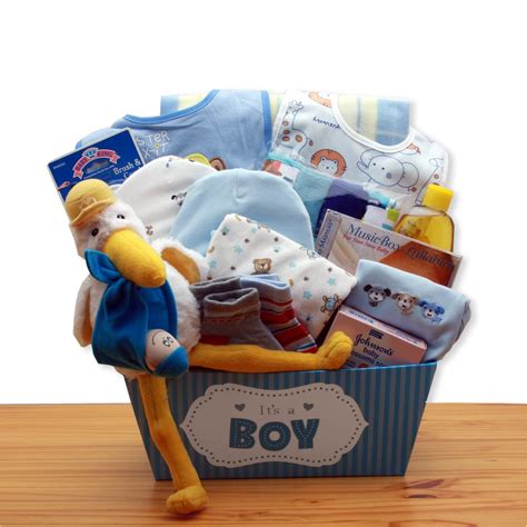 A Special Delivery New Baby T Basket Blue