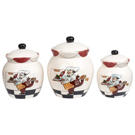 ✅ browse our daily deals for even more savings! Chef Ceramic 3 Piece Deluxe Canister Set