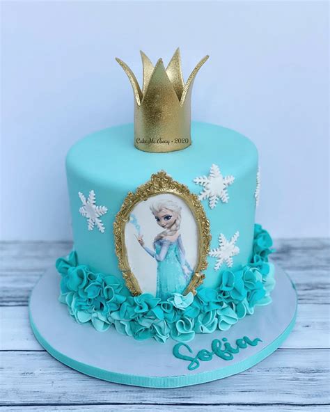 Disneys Elsa Birthday Cake Ideas Images Pictures