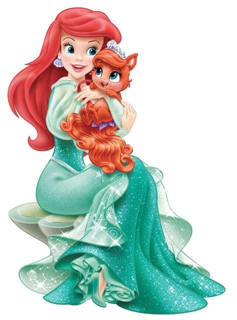 Free Baby Disney Princess Ariel With Cute Kitten Transparent Pictures