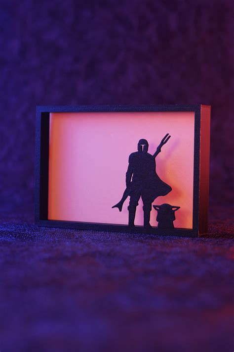 The Mandalorian ve Baby Yoda Silüeti - Nok Konsept