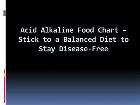 Acid Alkaline Balance Diet Chart Online Shopping