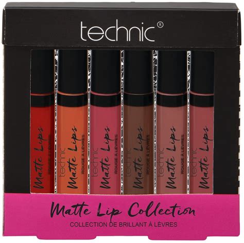 Technic Matte Lip Collection Pcs Liquid Lipstick Gift Set Colour