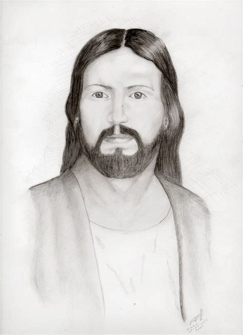 Iluminar Desviación Algun Lado Dibujos De Jesus A Lapiz Facil De