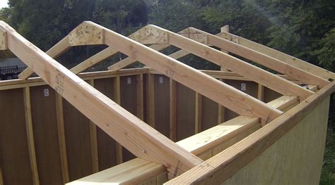 How To Build Shed Roof Trusses Little Home