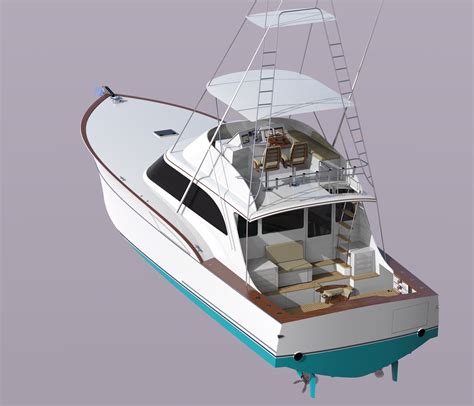 Sportfish 48 Bedard Yacht Design Yacht Design Boat Design Model Boats