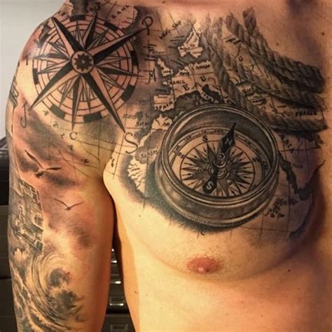 25 Steampunk Compass Tattoo Charlineamii