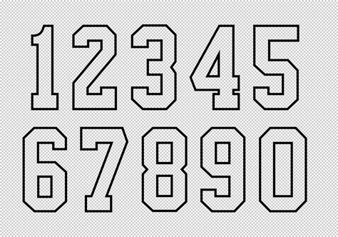 Jersey Numbers Svg