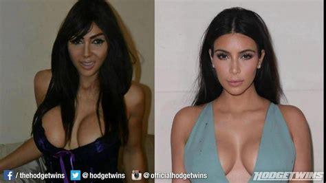 Woman Spends 30000 To Look Like Kim Kardashian Hodgetwins Kim Kardashian Look Alike Kim