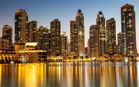 Dubai Golden Reflections United Arab Emirates Architecture