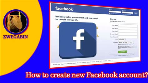 How To Create New Facebook Account Youtube
