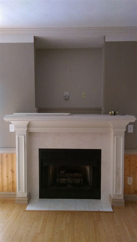 Recessed Wall Above Fireplace