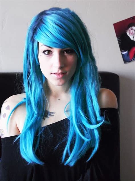 Bright Blue Hair Bright Blue Hair Turquoise Hair Dye