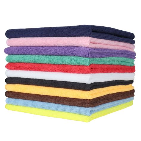 smartchoice 12 pack of microfiber janitorial cleaning cloths 16 x 16 color options 49