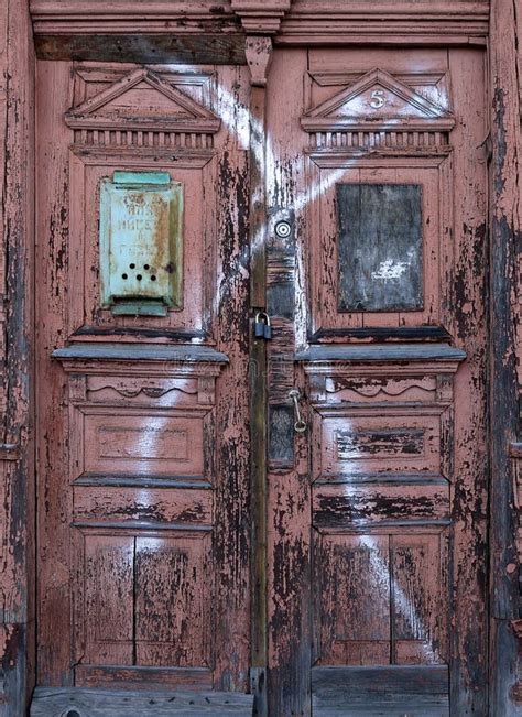 Old Wooden Double Doors Stock Photo Image Of Vintage 169382292