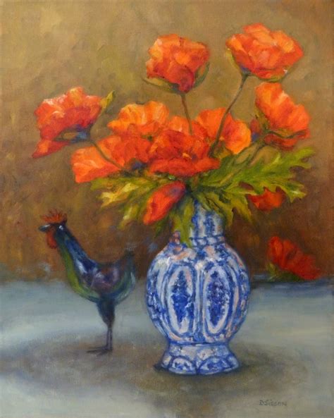 #paintosam#art#oilpainting#painting#stayhome #withmewelcome to my new free oil painting tutorialoil painting demostration#42 vase with flowers | oil. Daily Painting Projects: Poppies with Blue Vase Oil ...