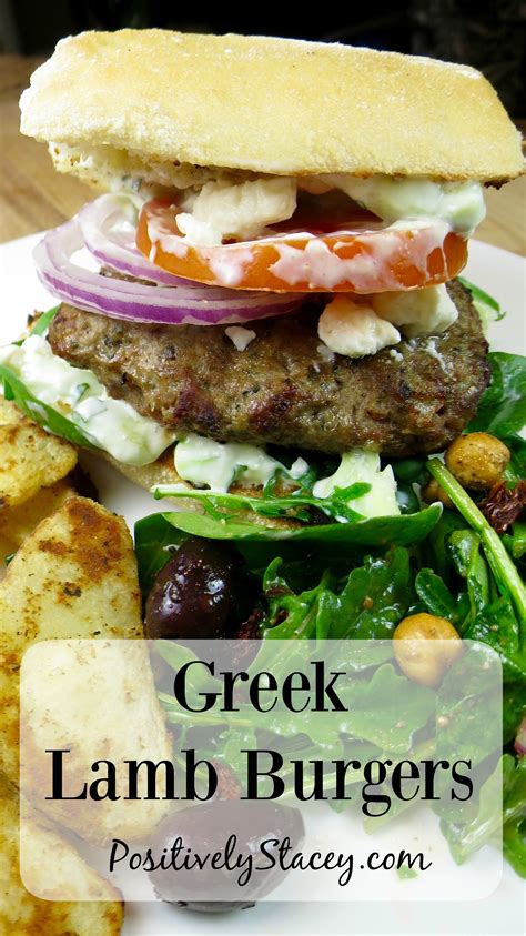 Greek Lamb Burgers SundaySupper Positively Stacey Lamb Burgers