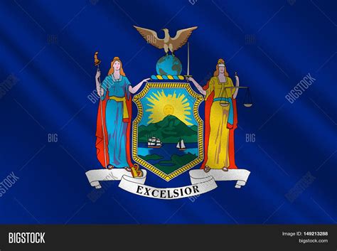 Flag New York State Image And Photo Free Trial Bigstock