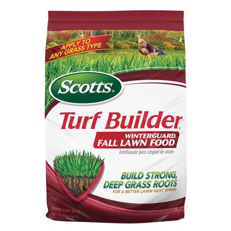 Scotts Turf Builder Winterguard 125 Lbs 5000 Sq Ft Fall Lawn Fertilizer Builds Strong Grass