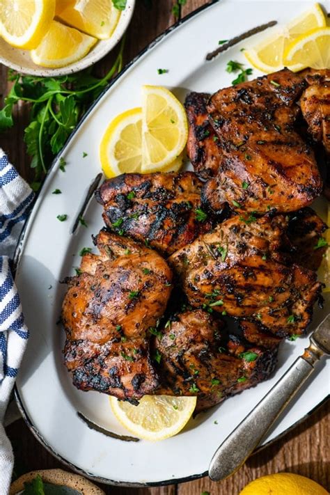 Chicken Thigh Marinade Grilled Or Baked The Seasoned Mom