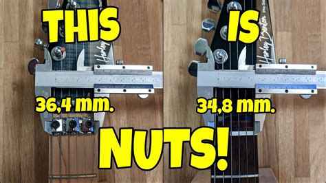 This Is Nuts Wide Range Between String Spacing On Guitars 😳 Youtube