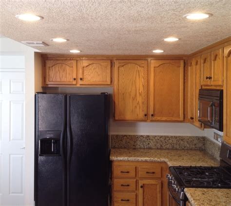 Basic brightness, soft white led light, is good for orientation. How to Update Old Kitchen Lights - RecessedLighting.com