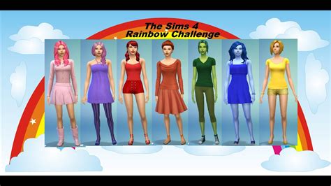 The Sims 4 Rainbow Challenge Youtube