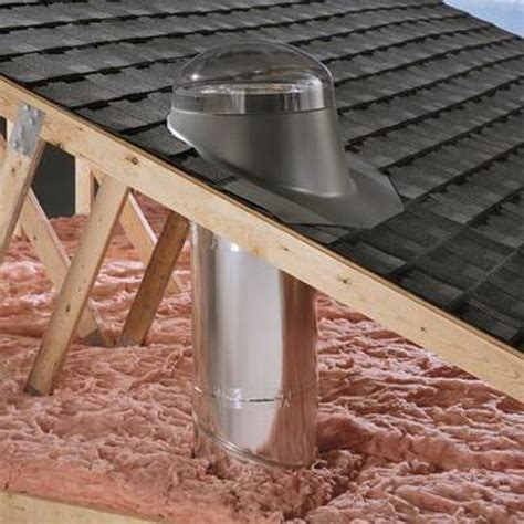 Velux 14 In Sun Tunnel Tubular Skylight With Rigid Tunnel Pitched