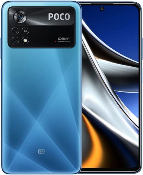 xiaomi poco x4 pro 5g dual sim nfc enabled lazer blue 8gb ram 256gb buy online at best price