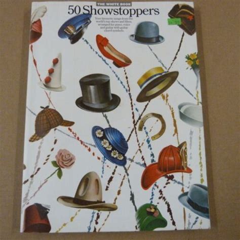 songbook 50 showstoppers the white book vocal piano chords ebay