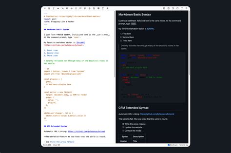 ByteMD Markdown Editor Made With Svelte