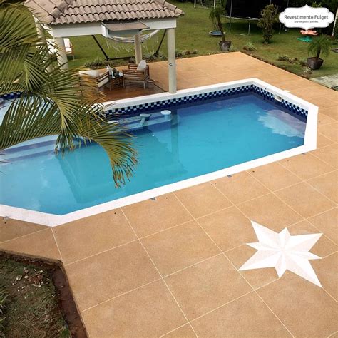 Piso Para Piscina Piso Fulget Piso Antiderrapante Fugueti R 7500 Em