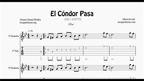 Traditional El Condor Pasa Guitarra Tablatura Y Partitura Jellynote