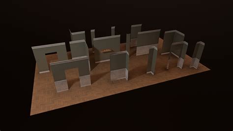 Modular Walls 3d Model By Timh